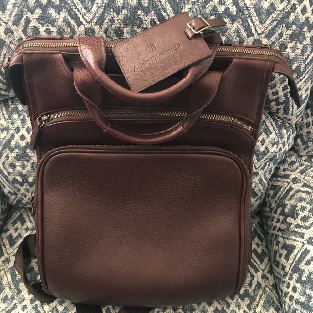 Allen Edmonds Leather Backpack .. Like New!